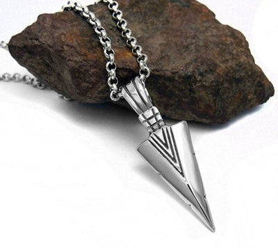 Stainless Steel Korean Arrow Necklace - GiddyGoatStore