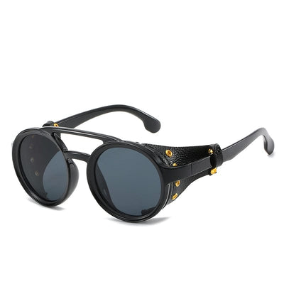 Gafas de sol - Gafas de sol unisex UV400 redondas Steampunk vintage 