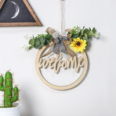 Welcome Wall Wood Decoration - GiddyGoatStore