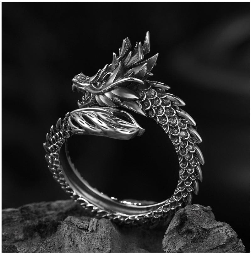 Ring - Unisex Retro Dragon Adjustable Ring