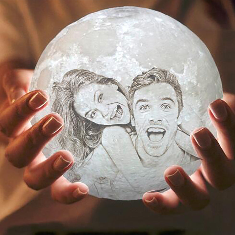 3D Print Moon Lamp Night Light With Custom Photo