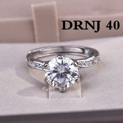 Ring - Women's Eight Heart Eight Arrow Six Claw Moissanite Zircon Wedding Ring