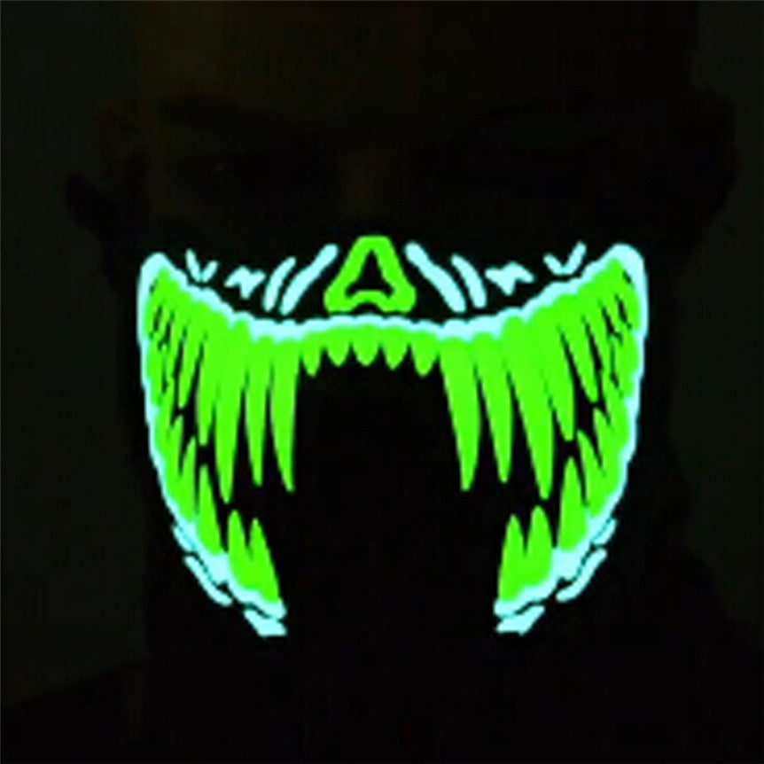 Halloween Mask - Scary Teeth Patterns LED and Sound Masks