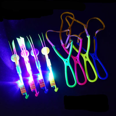 Kids Flying Glowing Arrow Sling Shot