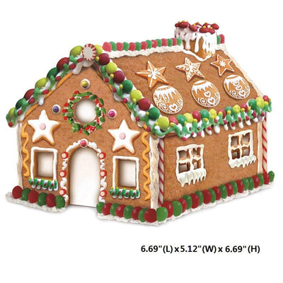 10pcs Christmas 3D Gingerbread House Stainless Steel Xmas Cookie Cutters Set