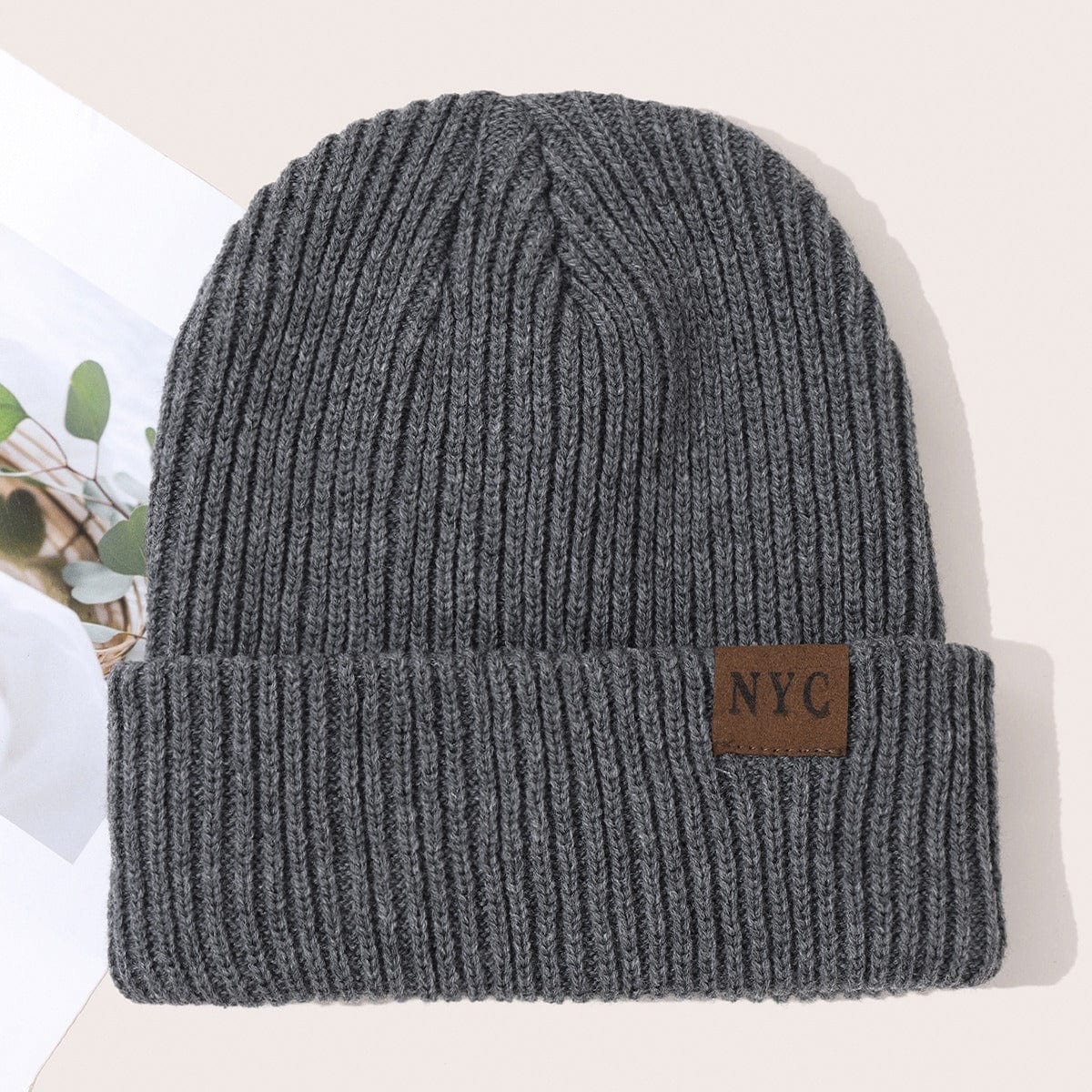 Warm Windproof NYC Knitted Autumn And Winter Hat Cap