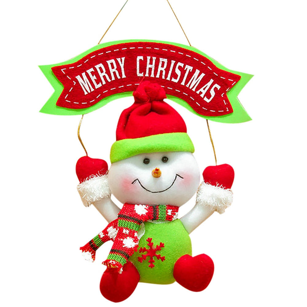 Merry Christmas Snowman Xmas Tree Ornament