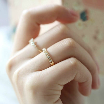 Ring - Women's Simple Zircon Fashion Ring