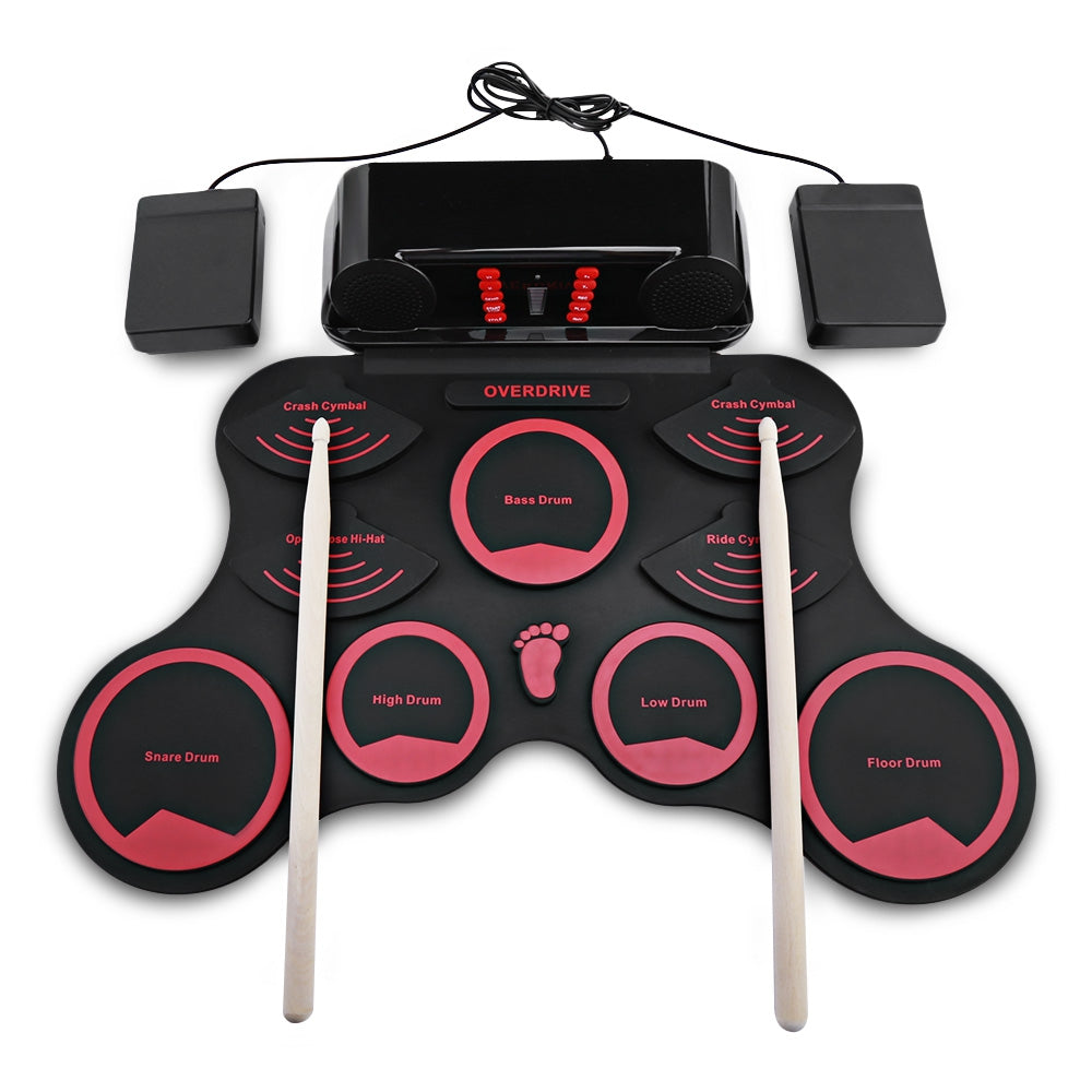 10 Pads Electronic Roll Up Drum Kit With Recording Function