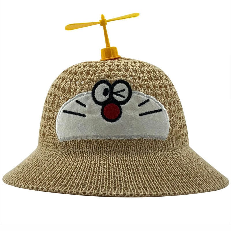 Babies - Unisex Cartoon Jingle Cat Breathable Fisherman Summer Hat