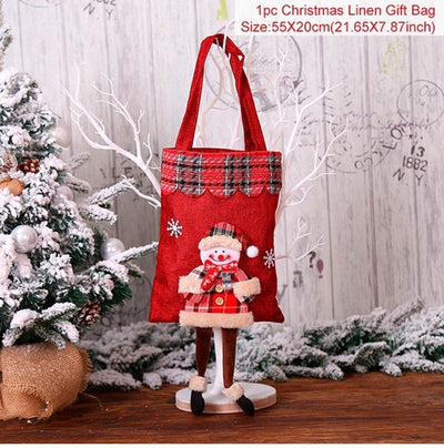 Cute Christmas Gift Xmas Bags With Legs