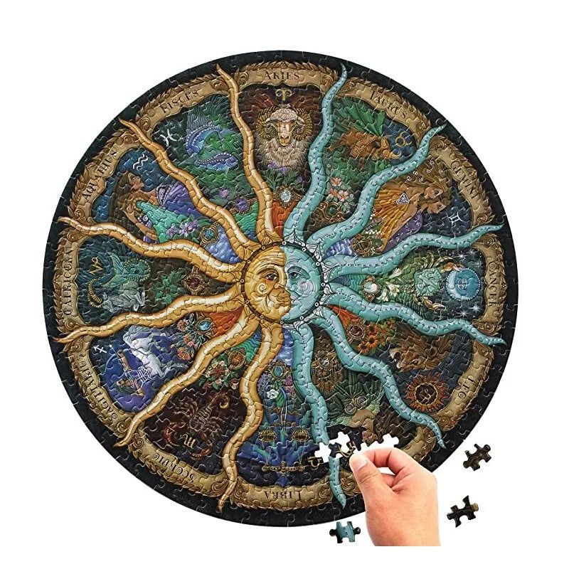 Round Moon Sun Jigsaw Puzzle