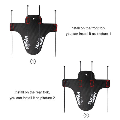 Bicycle Front/Rear Mudguard Fenders  - 12 Colors - GiddyGoatStore