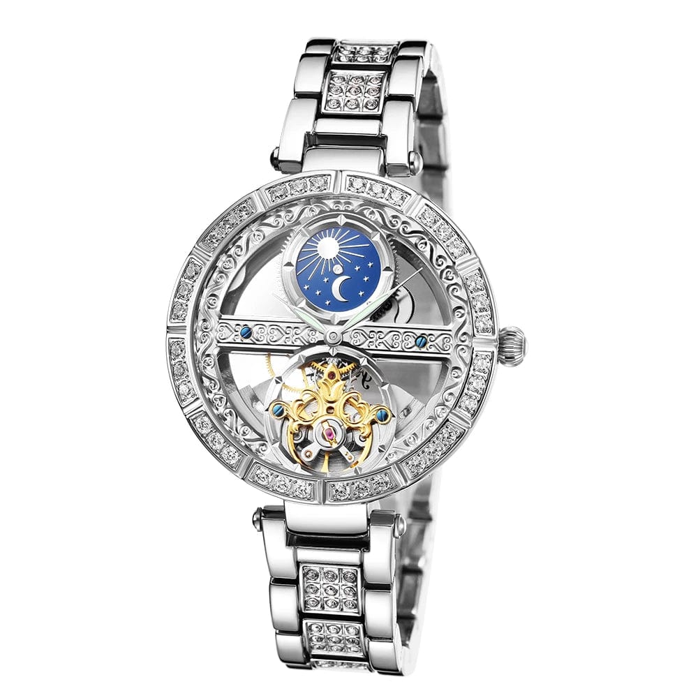 Watch - Women's Sun And Moon Luxury Fashion Clock Mechanical Watch