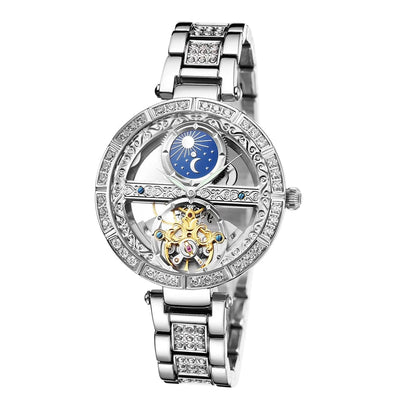 Watch - Women's Sun And Moon Luxury Fashion Clock Mechanical Watch