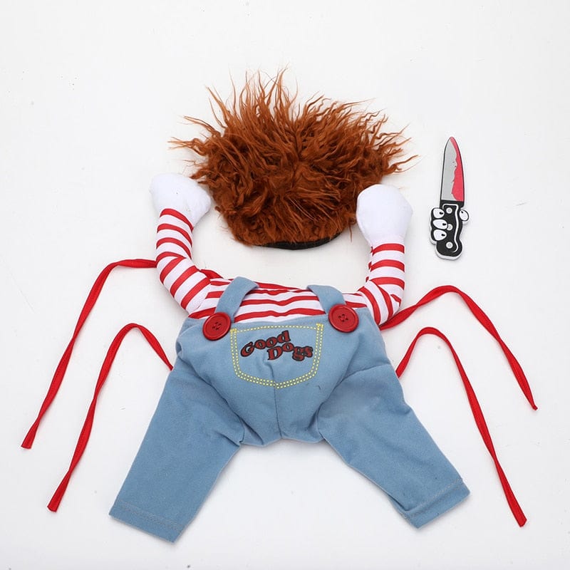 Halloween "Chucky" Dog Costume - GiddyGoatStore