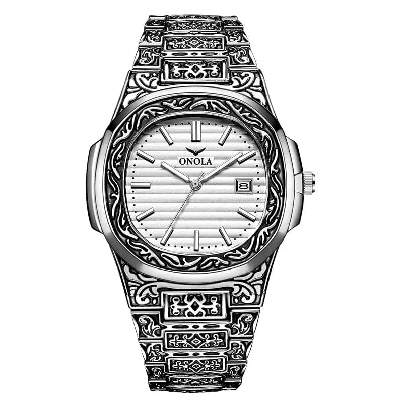 Watch - Men's Luxury Fashion ONOLA Golden Stainless Steel Quartz Watch