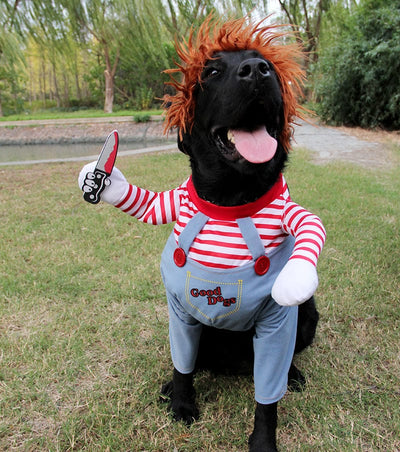 Halloween "Chucky" Dog Costume - GiddyGoatStore
