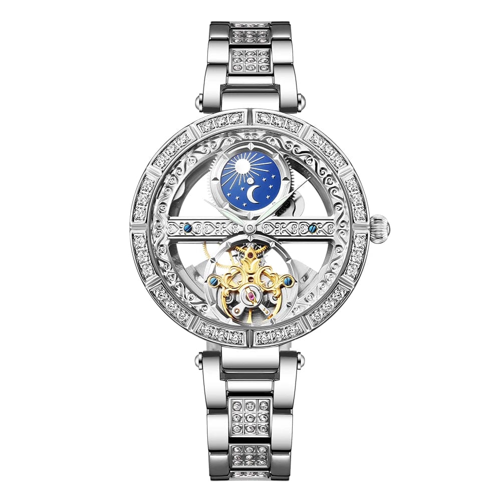 Watch - Women's Sun And Moon Luxury Fashion Clock Mechanical Watch