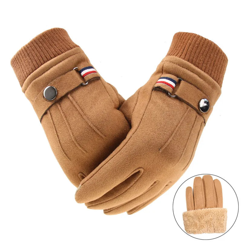 Gloves - Men's Warm Suede Touch Screen Gloves