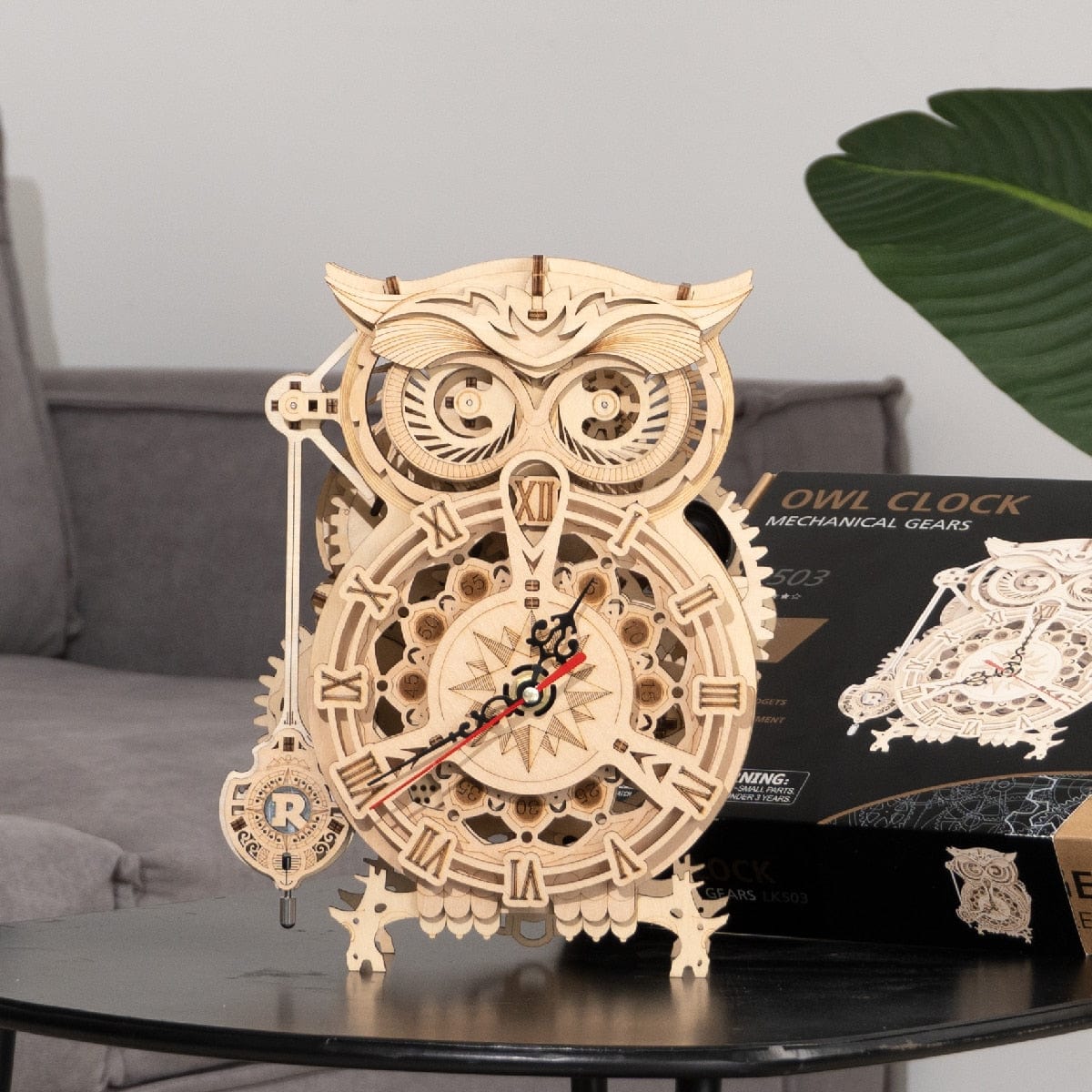 161pcs DIY 3D Owl Wooden Clock Toy Model - GiddyGoatStore