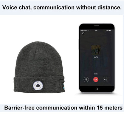 Unisex LED Beanie With Bluetooth Built-In Headphones