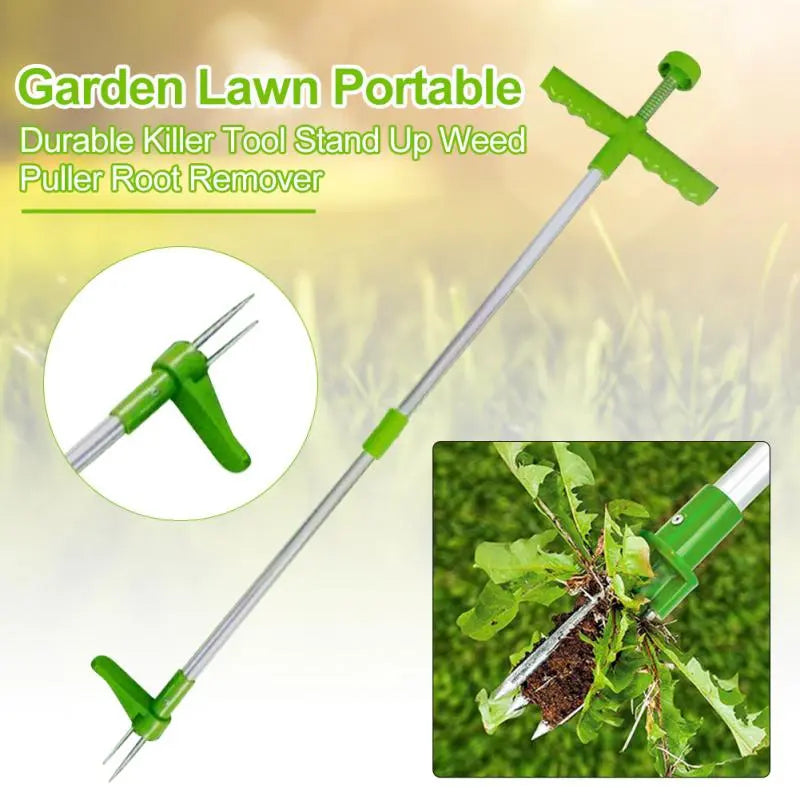 Outdoor Portable Lightweight Aluminum Claw Weeder Root Remover For Lawns Gardens