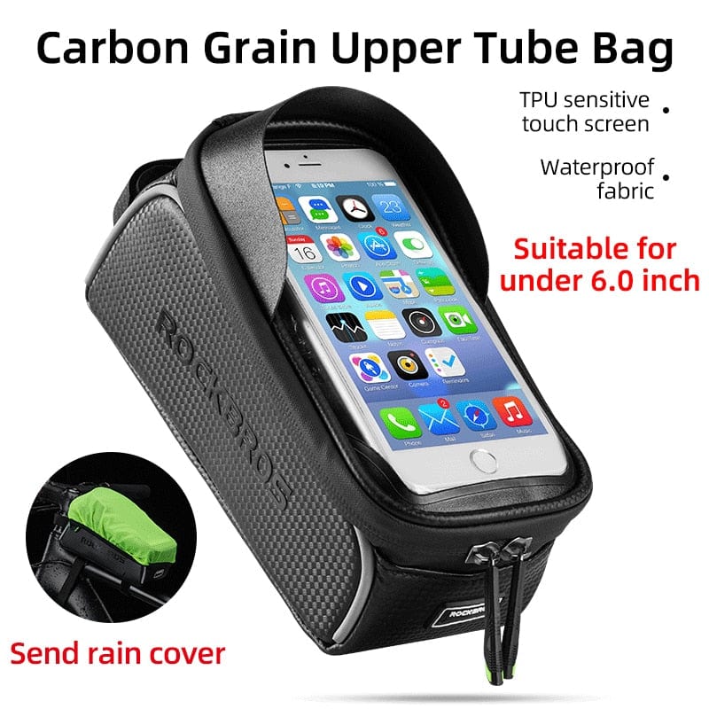 Top Tube Waterproof Touch Screen Bike Bag