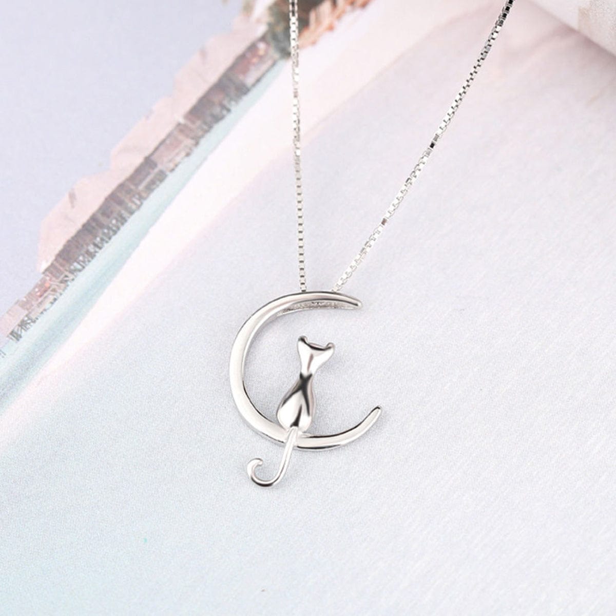 Cat Moon Necklace