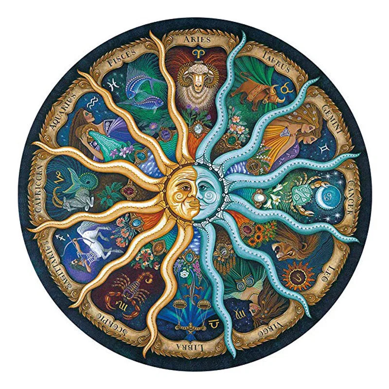 Round Moon Sun Jigsaw Puzzle