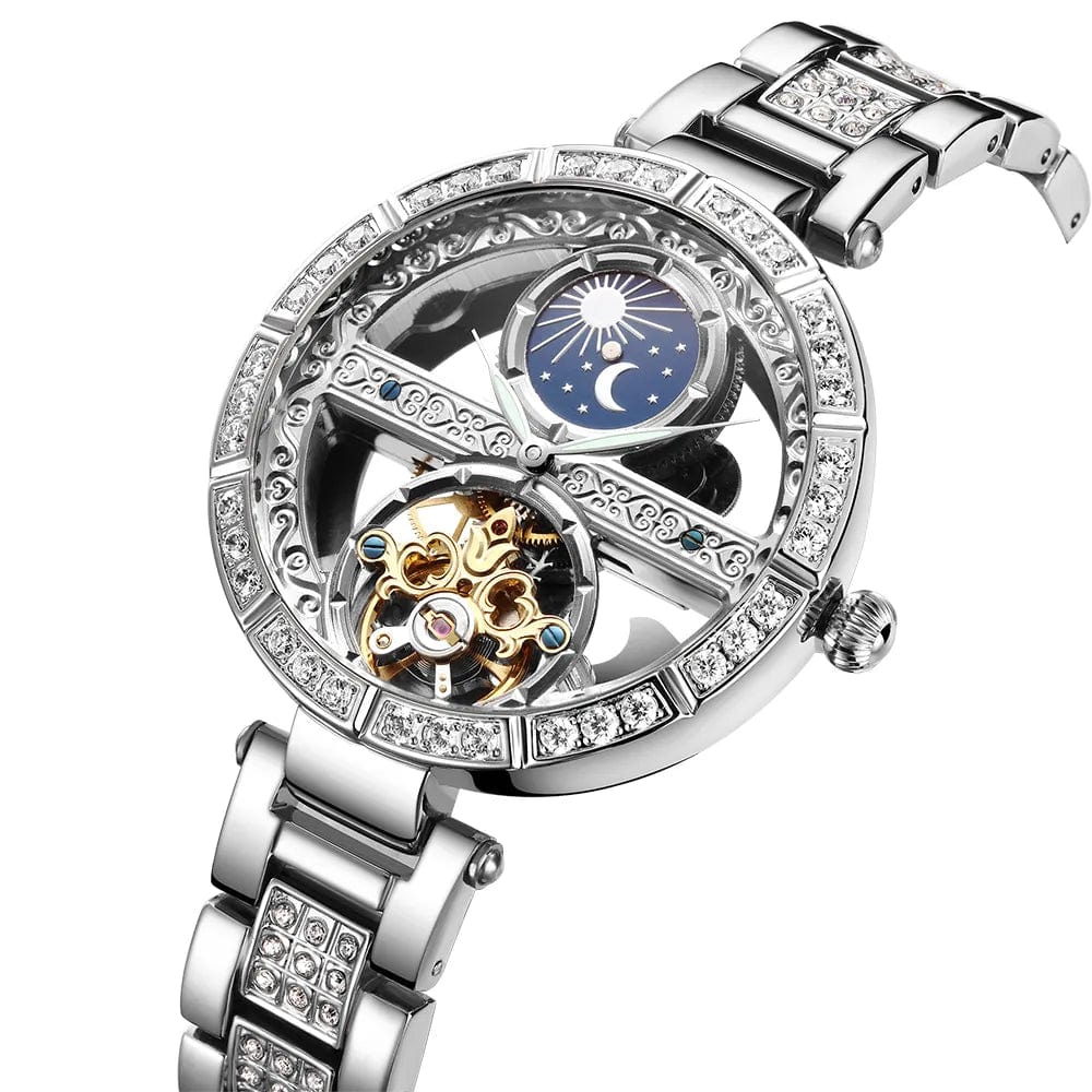 Watch - Women's Sun And Moon Luxury Fashion Clock Mechanical Watch