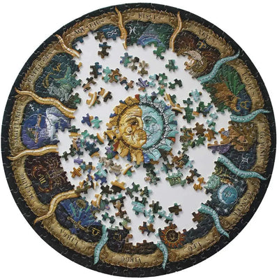 Round Moon Sun Jigsaw Puzzle