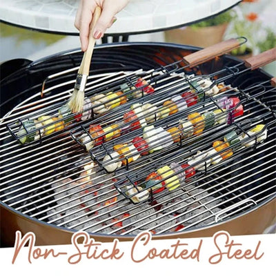 Portable Stainless Steel Nonstick BBQ Grilling Basket