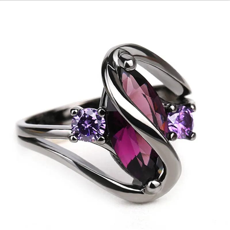 Ring - Women's Luxury Vintage Purple Zircon Crystal Ring