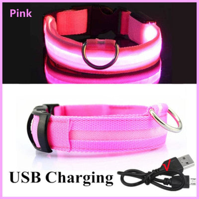 Rechargeable Led Pet Collar - GiddyGoatStore