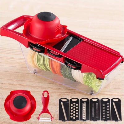 Vegetable Cutter Slicer Grater with Stainless Steel Blade