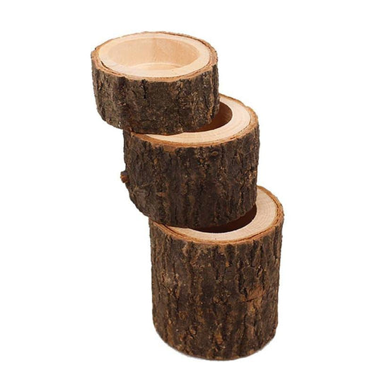 Mini Wooden Candle Holders