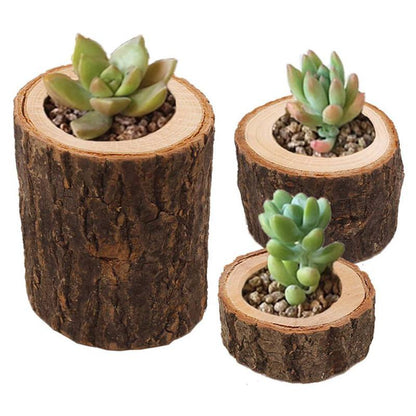 Mini Wooden Candle Holders