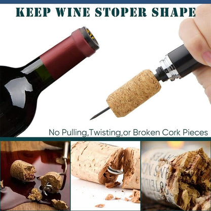 Stainless Steel Wine Air Pressure Pump Corkscrew Cork Remover