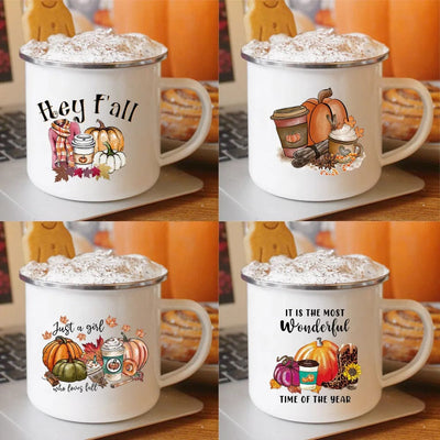 Enamel Mug - Thanksgiving Collection - GiddyGoatStore
