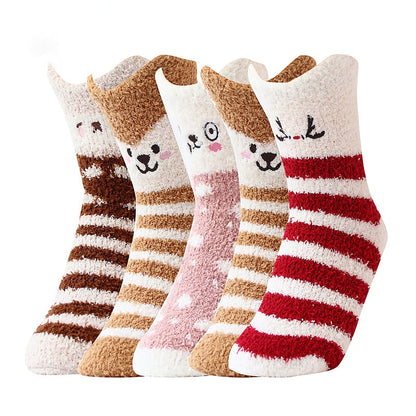 Soft Winter Cute Cat Paw Socks