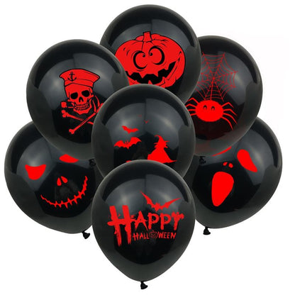 Halloween Party Balloons - 12 Pieces