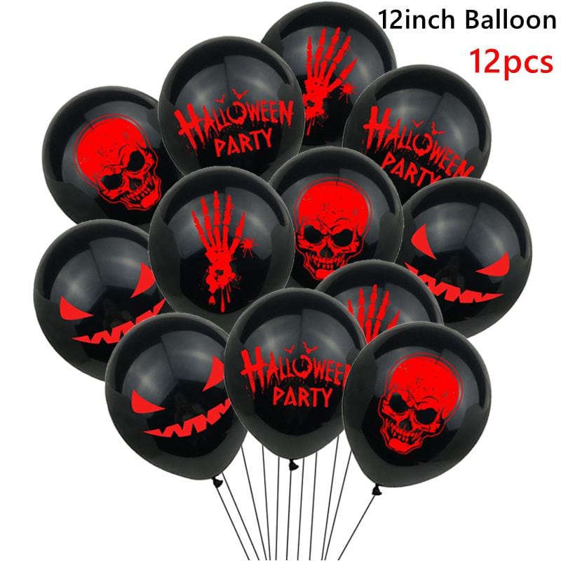 Halloween Party Balloons - 12 Pieces - GiddyGoatStore