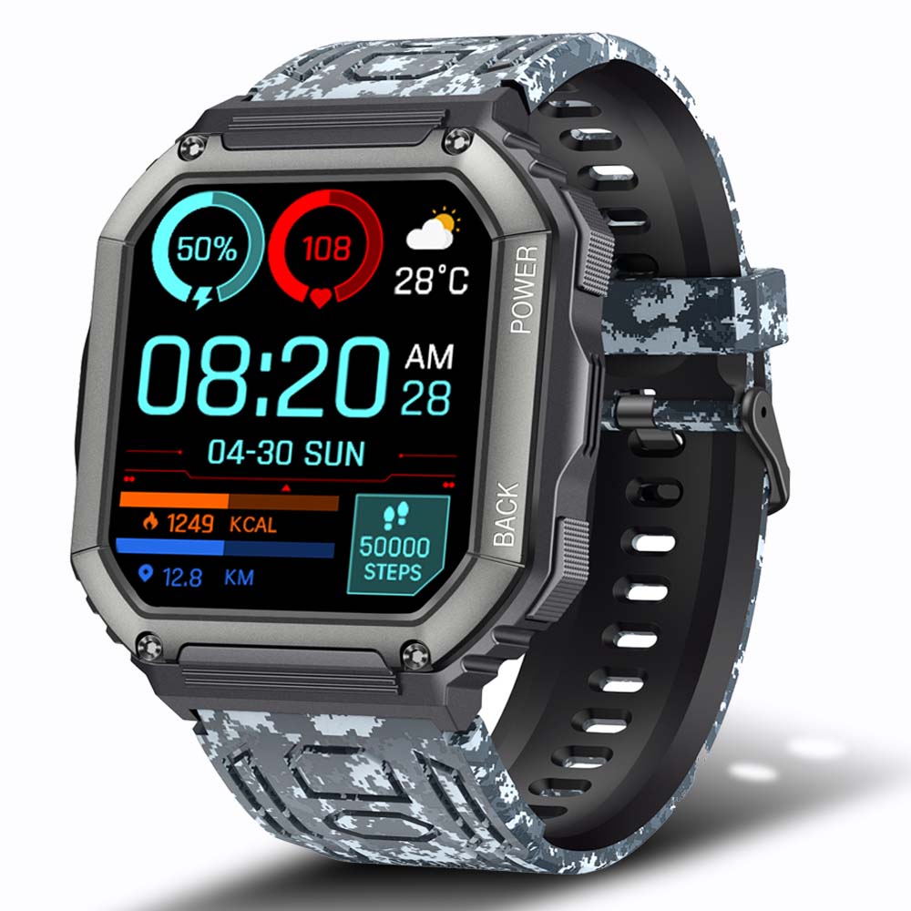 SENBONO Men's Smart Bluetooth Fitness Watch for IOS & Android