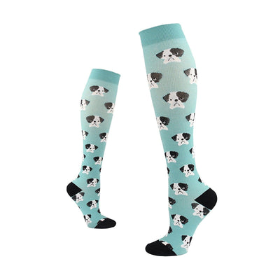 Knee-High Compression Socks - Galaxy - GiddyGoatStore