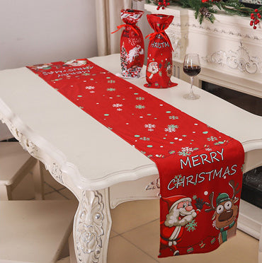 178CM Christmas Table Runner Xmas Table Cloth