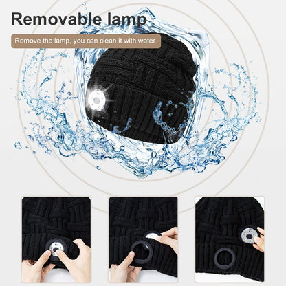 Unisex LED Beanie With Bluetooth Built-In Headphones