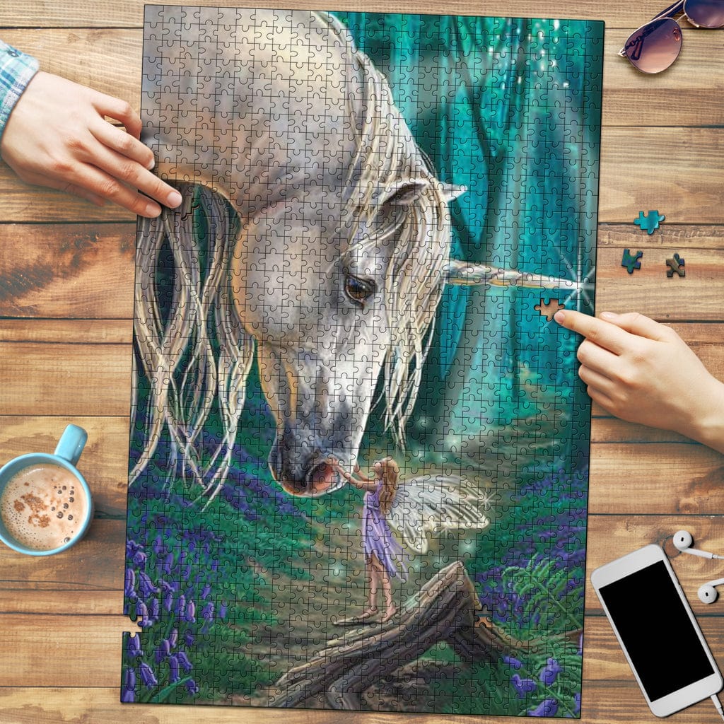 Jigsaw Puzzle - The Fairy and The Unicorn - GiddyGoatStore