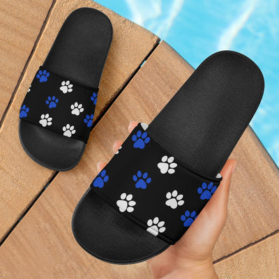 Sandals - Blue Paw Prints - GiddyGoatStore
