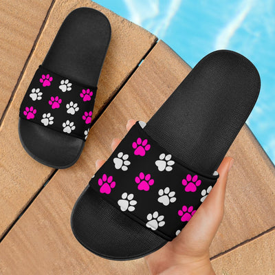 Sandals - Pink Paw Prints - GiddyGoatStore